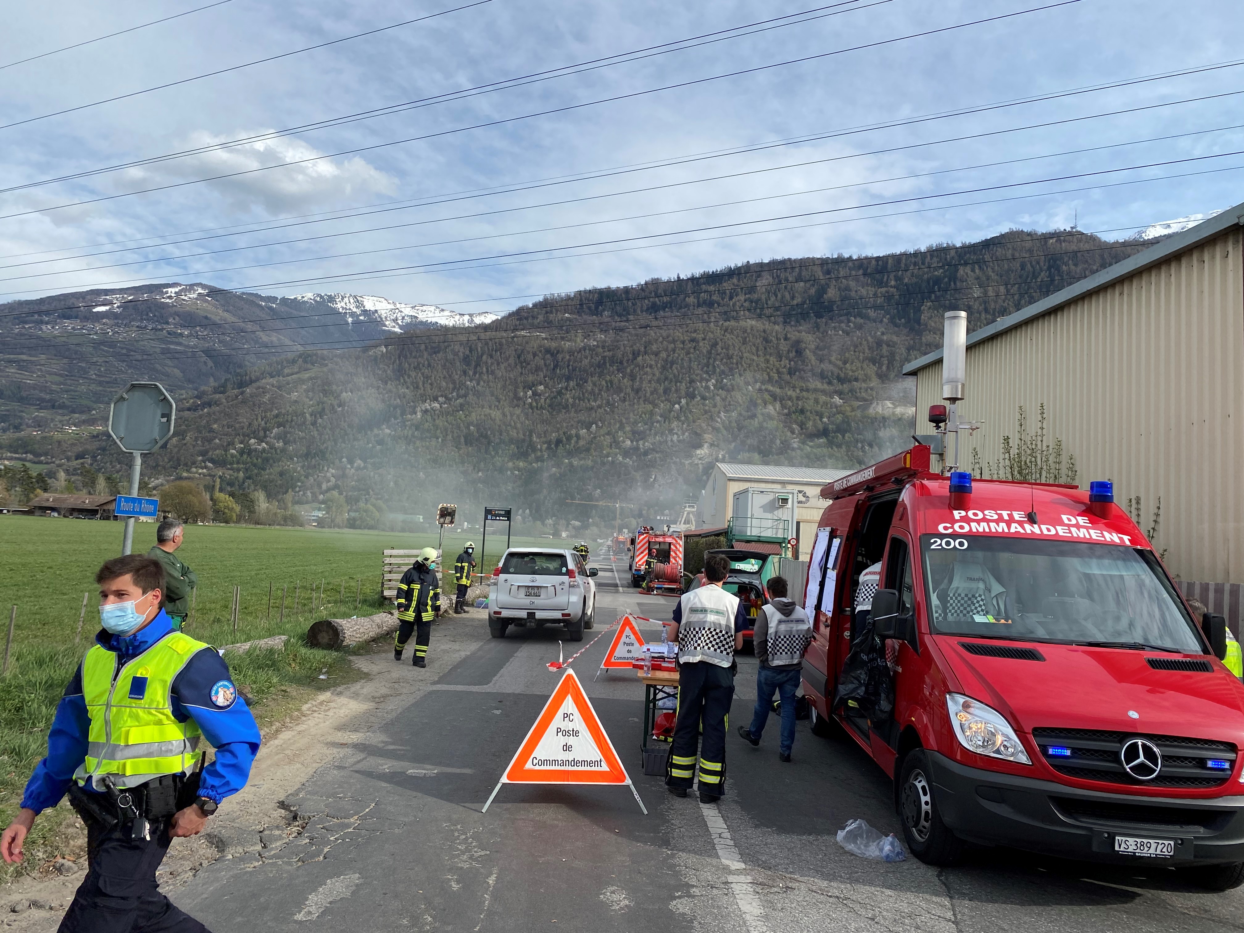 Une entreprise vétrozaine a été la proie des flammes aujourd'hui